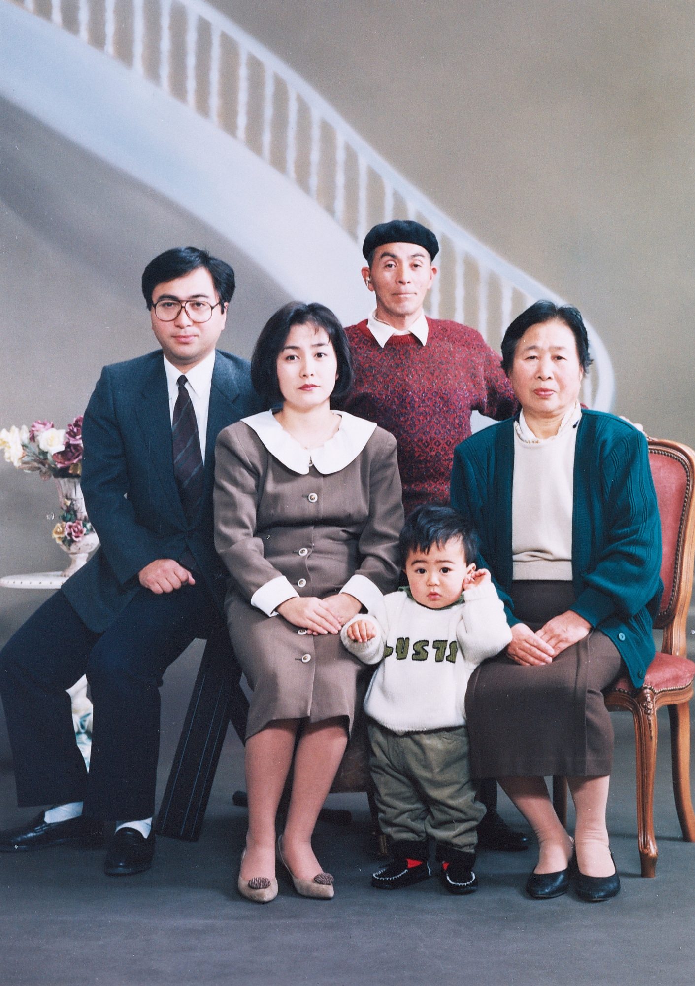大浦様ご家族 平成2年（1990年）